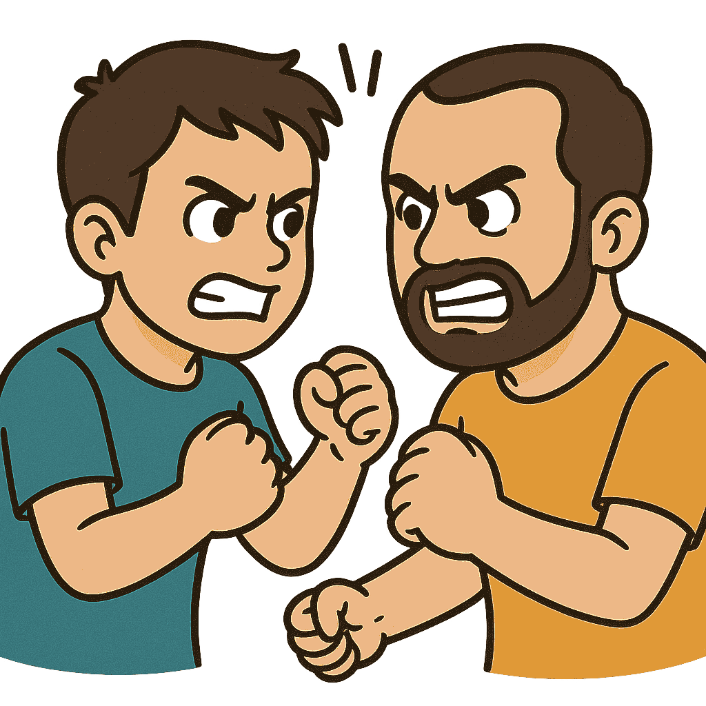 Imagen del verbo Fight